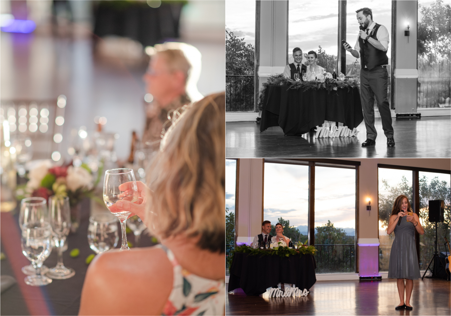 Modern Romantic wedding at Wedgwood Weddings Brittany Hill in Denver Colorado | Britni Girard Photography | Whiskey unity ceremony and live band The Burroughs are highlights of this musician couples wedding | Dragonfly Floral Company
