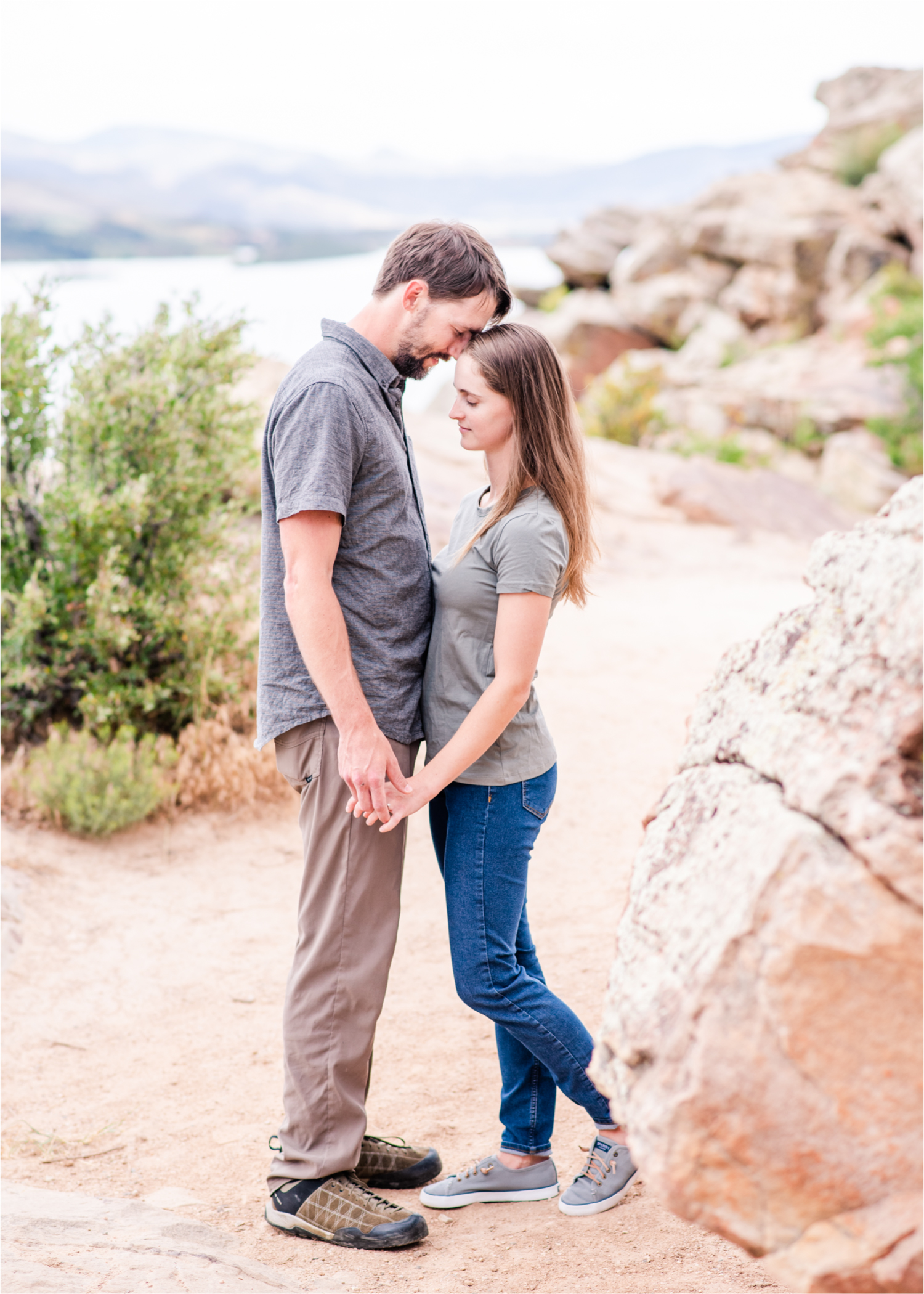 Colorado Mountain Engagement at Horsetooth Reservoir for Wanderlust Couple and their son | Britni Girard Photography