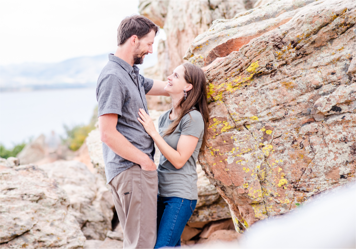 Colorado Mountain Engagement at Horsetooth Reservoir for Wanderlust Couple and their son | Britni Girard Photography