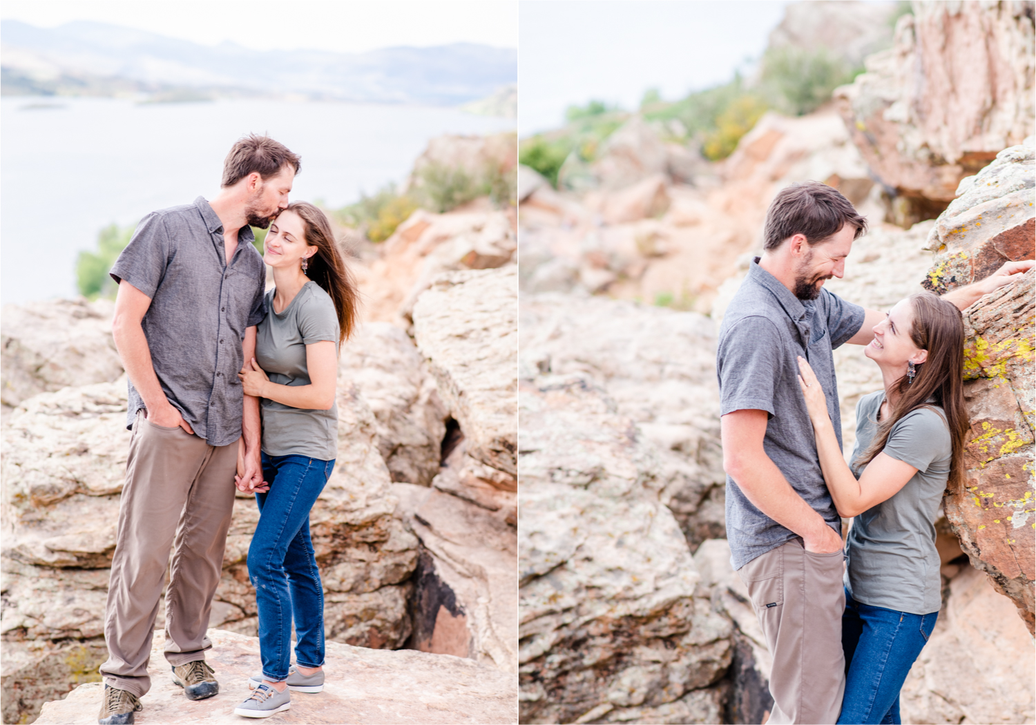 Colorado Mountain Engagement at Horsetooth Reservoir for Wanderlust Couple and their son | Britni Girard Photography