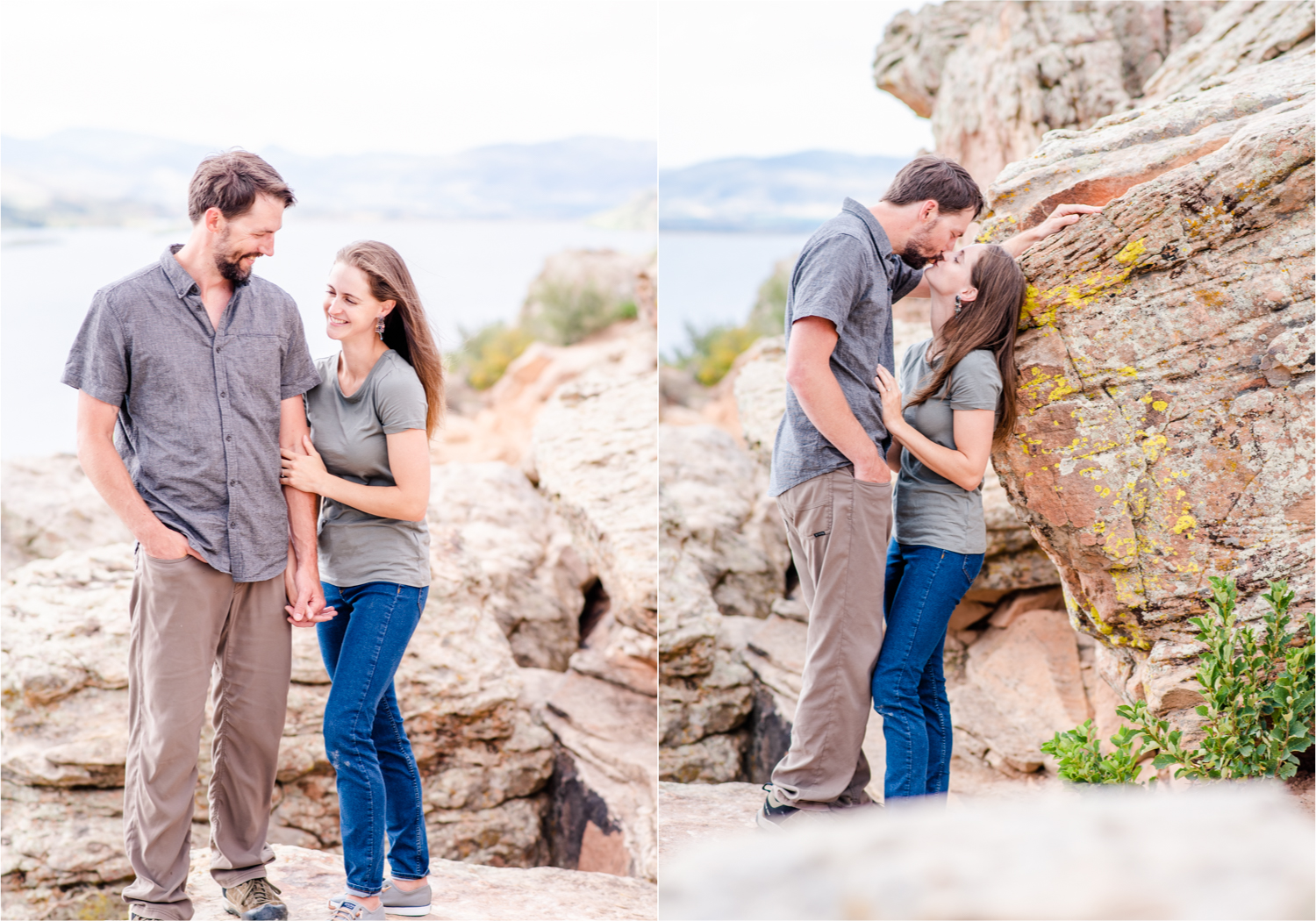 Colorado Mountain Engagement at Horsetooth Reservoir for Wanderlust Couple and their son | Britni Girard Photography