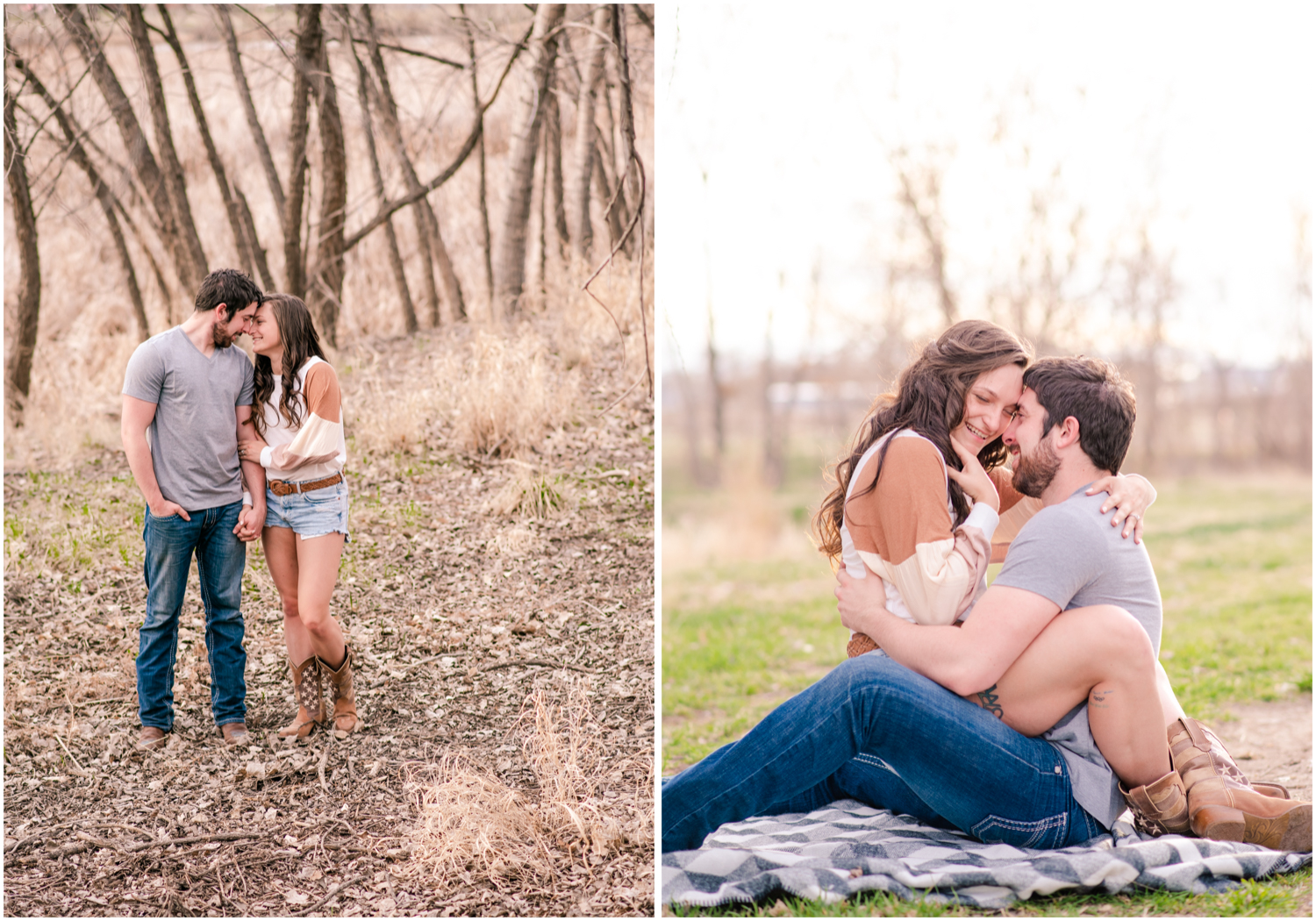 Country Themed Engagement Photos | By Wedding Photographer Britni Girard Photography in Denver Colorado