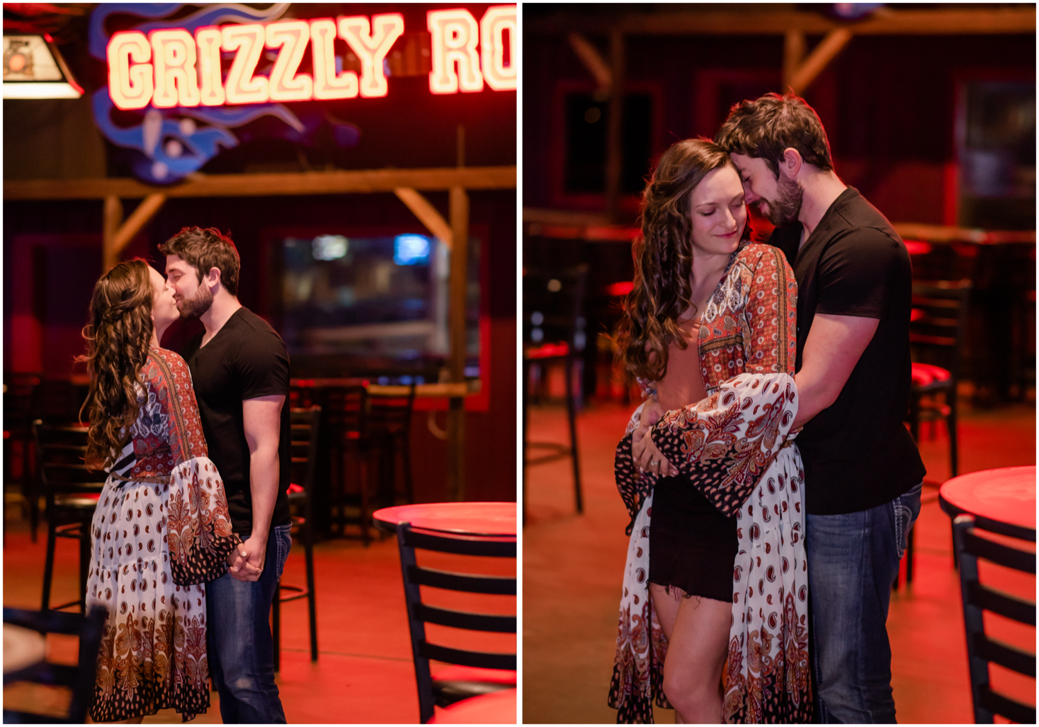 Country Themed Engagement Photos | By Wedding Photographer Britni Girard Photography in Denver Colorado, The Grizzly Rose Engagement, Country Dancing Engagement