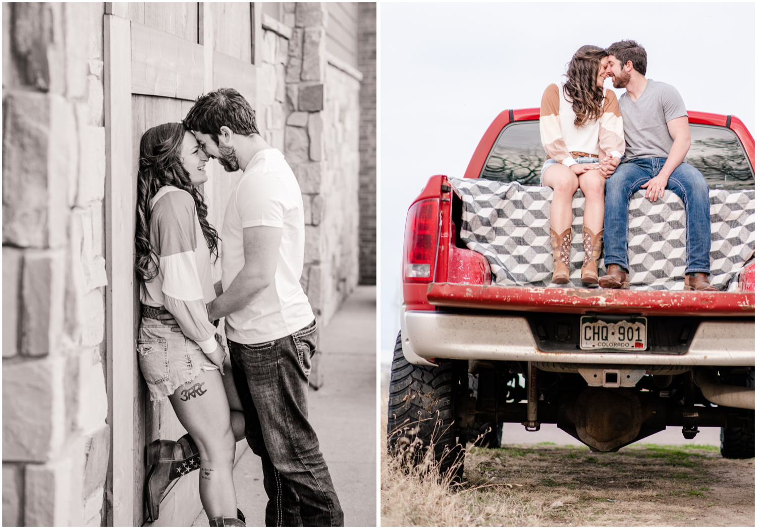 Country Themed Engagement Photos | By Wedding Photographer Britni Girard Photography in Denver Colorado