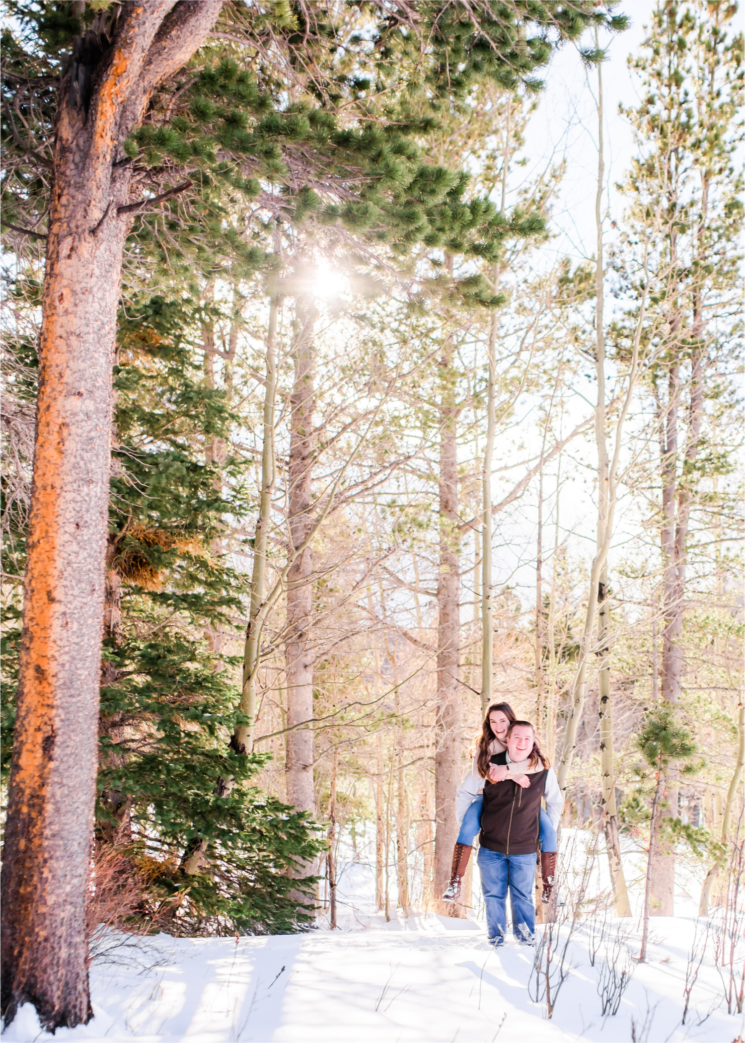 Lily Lake Winter Engagement in Estes Park | Britni Girard Photography - Colorado Wedding Photographer | Rocky Mountain National Park Photography and Downtown Estes Park River Walk