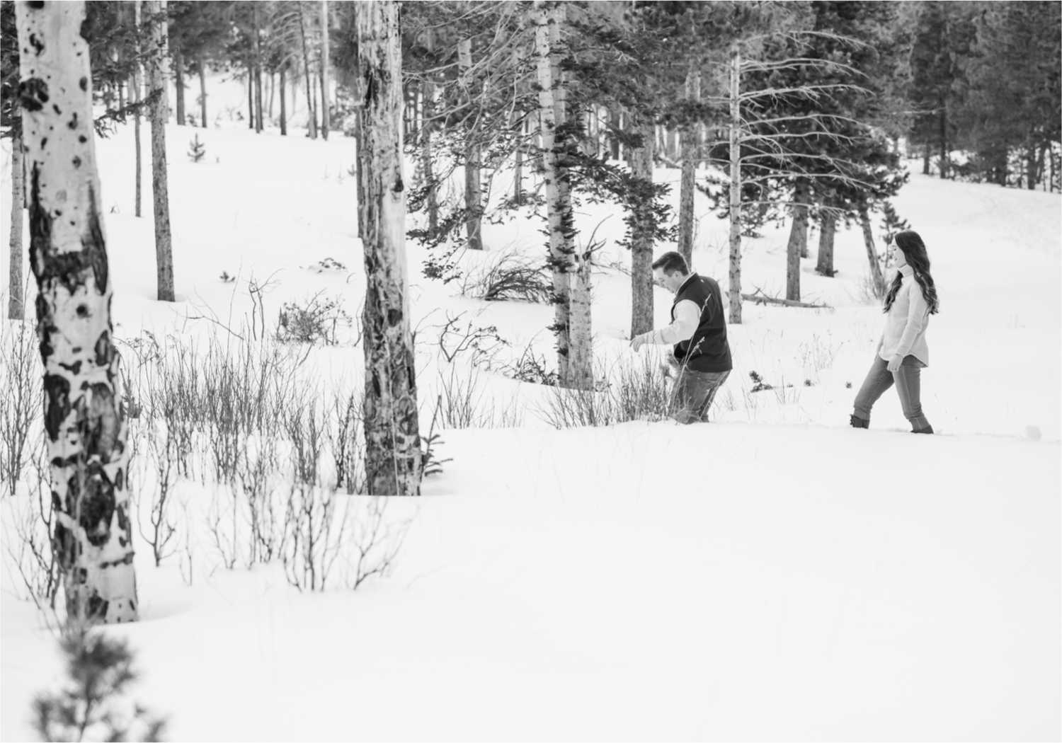 Lily Lake Winter Engagement in Estes Park | Britni Girard Photography - Colorado Wedding Photographer | Rocky Mountain National Park Photography and Downtown Estes Park River Walk