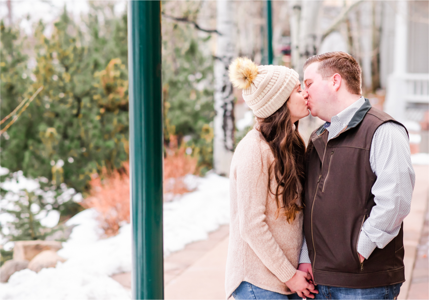 Lily Lake Winter Engagement in Estes Park | Britni Girard Photography - Colorado Wedding Photographer | Rocky Mountain National Park Photography and Downtown Estes Park River Walk