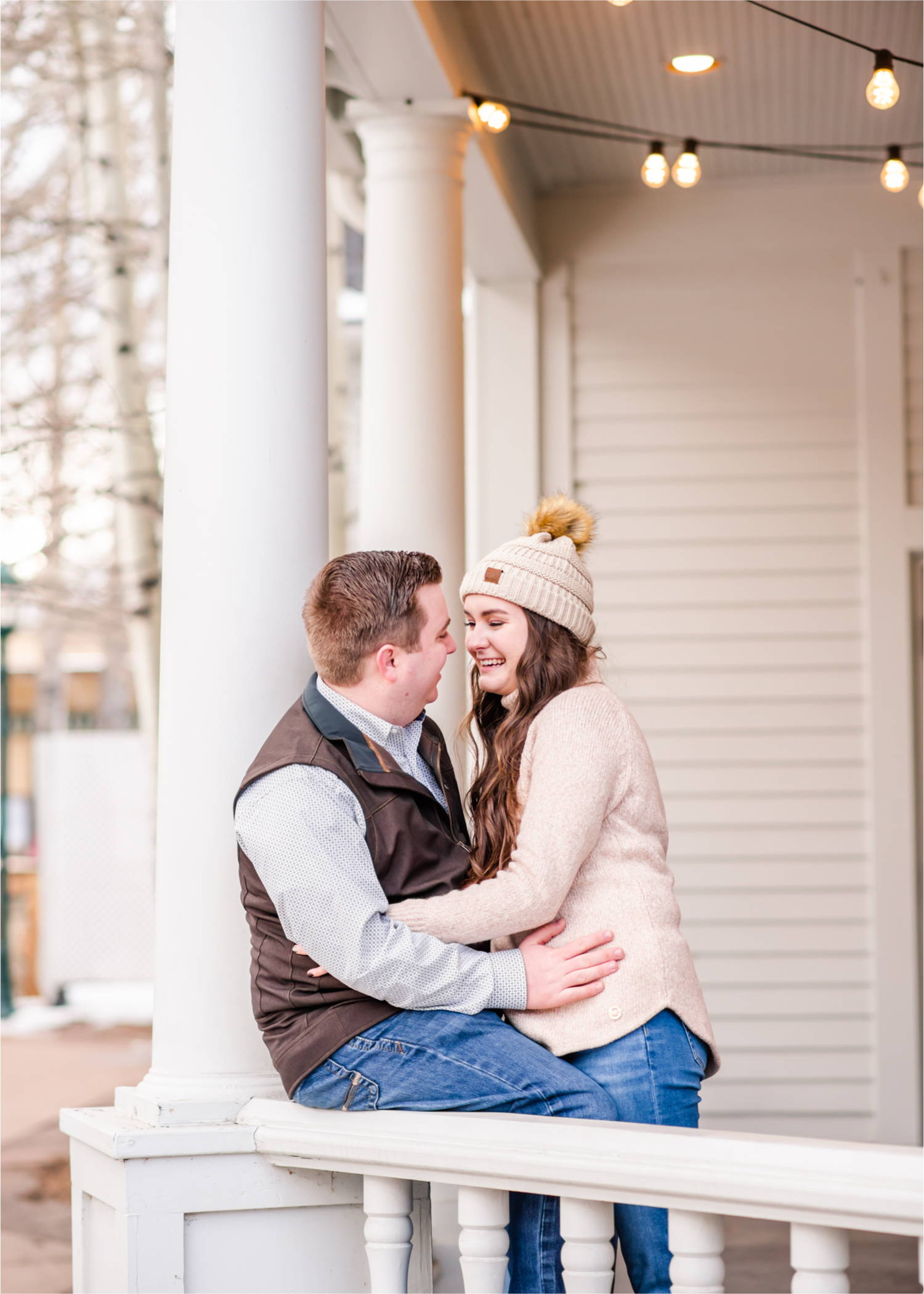 Lily Lake Winter Engagement in Estes Park | Britni Girard Photography - Colorado Wedding Photographer | Rocky Mountain National Park Photography and Downtown Estes Park River Walk