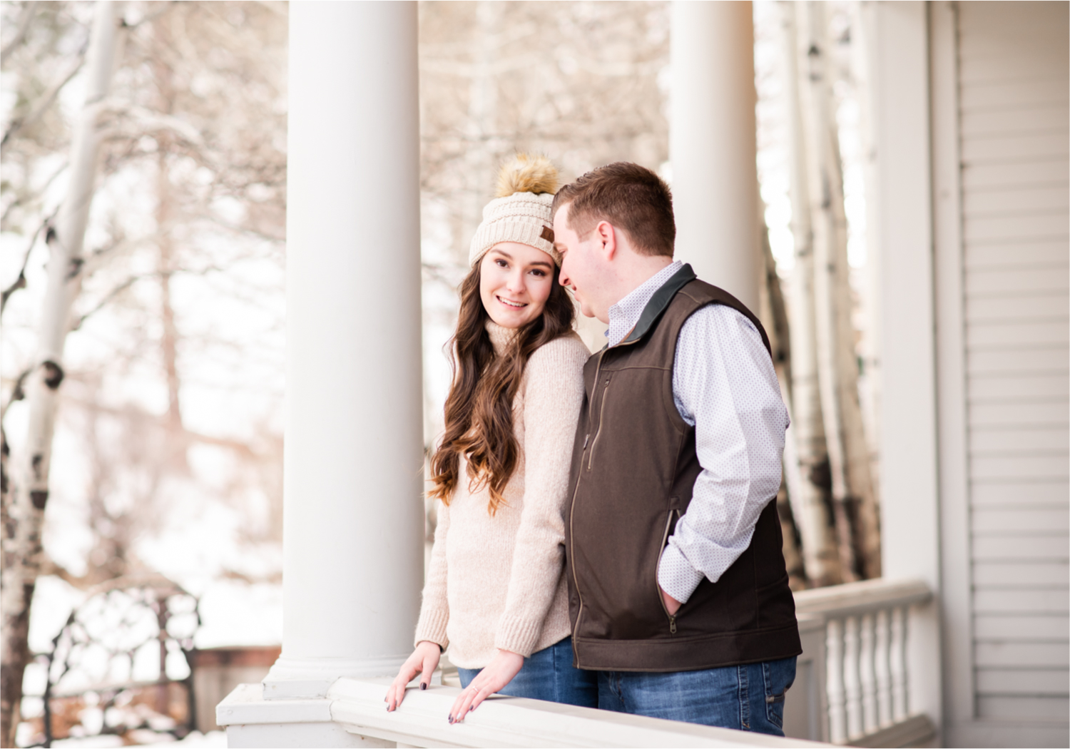 Lily Lake Winter Engagement in Estes Park | Britni Girard Photography - Colorado Wedding Photographer | Rocky Mountain National Park Photography and Downtown Estes Park River Walk
