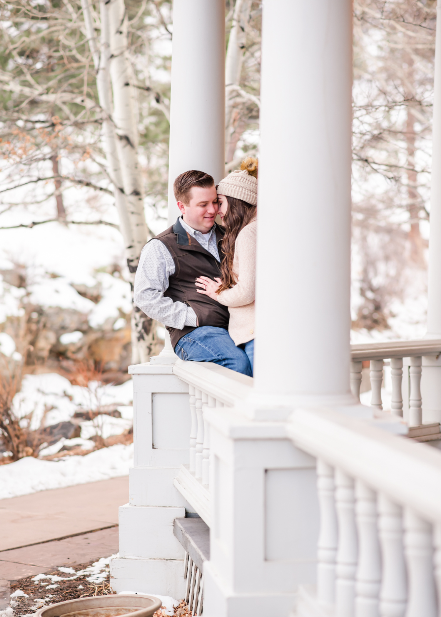 Lily Lake Winter Engagement in Estes Park | Britni Girard Photography - Colorado Wedding Photographer | Rocky Mountain National Park Photography and Downtown Estes Park River Walk