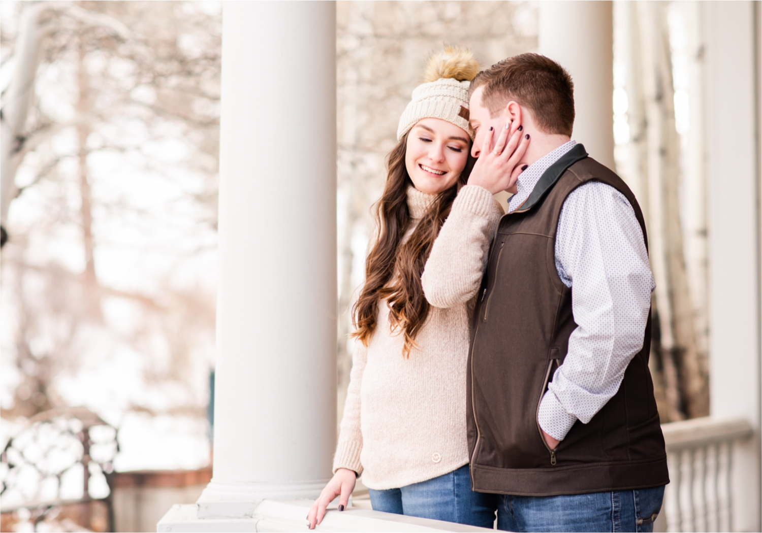 Lily Lake Winter Engagement in Estes Park | Britni Girard Photography - Colorado Wedding Photographer | Rocky Mountain National Park Photography and Downtown Estes Park River Walk