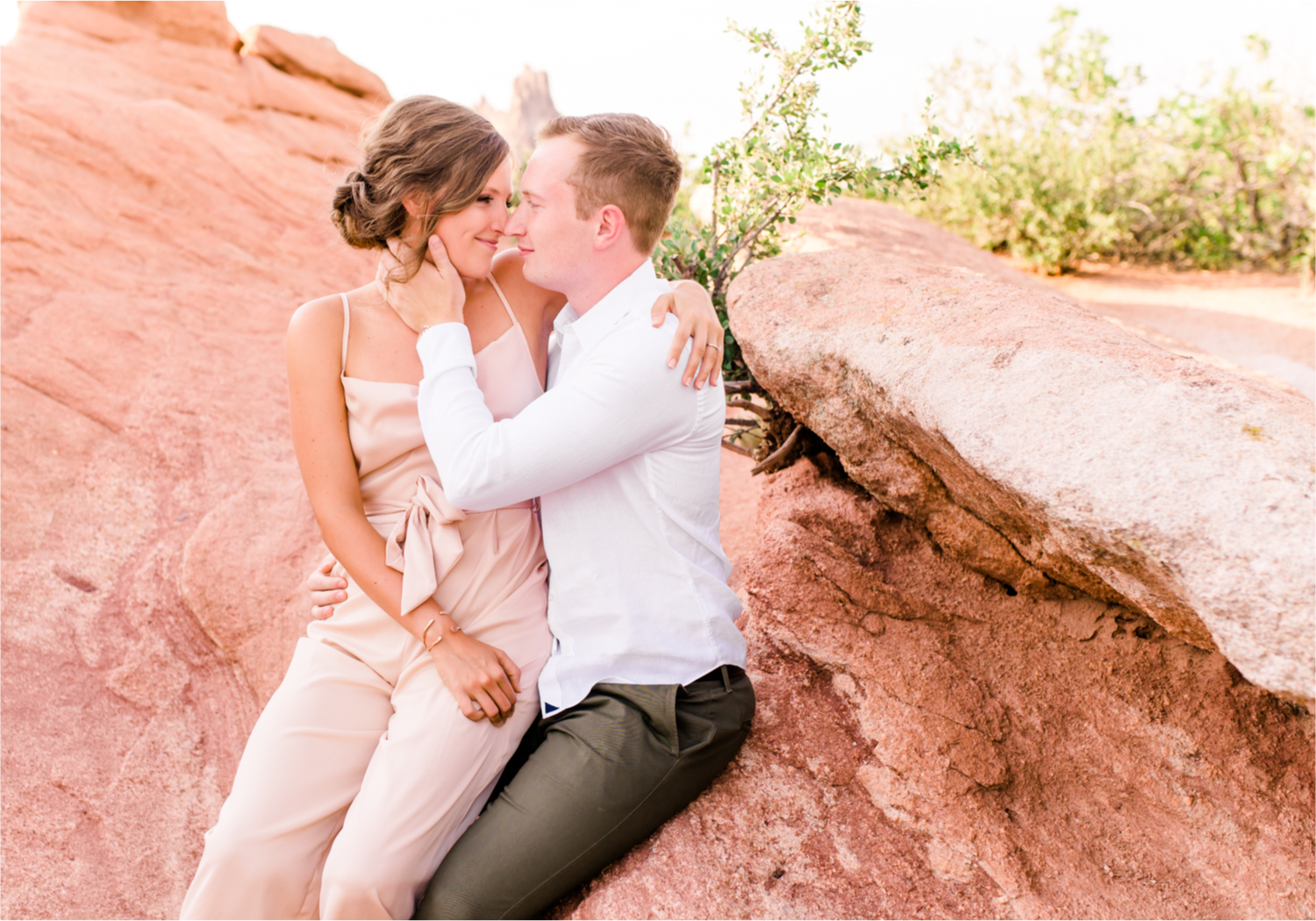 Sunset Engagement at Garden of the Gods in Colorado Springs | Britni Girard Photography | Wedding Photo Video Team | Destination Weddings and Engagements