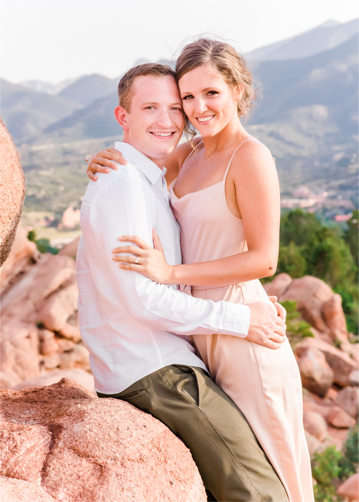 Sunset Engagement at Garden of the Gods in Colorado Springs | Britni Girard Photography | Wedding Photo Video Team | Destination Weddings and Engagements