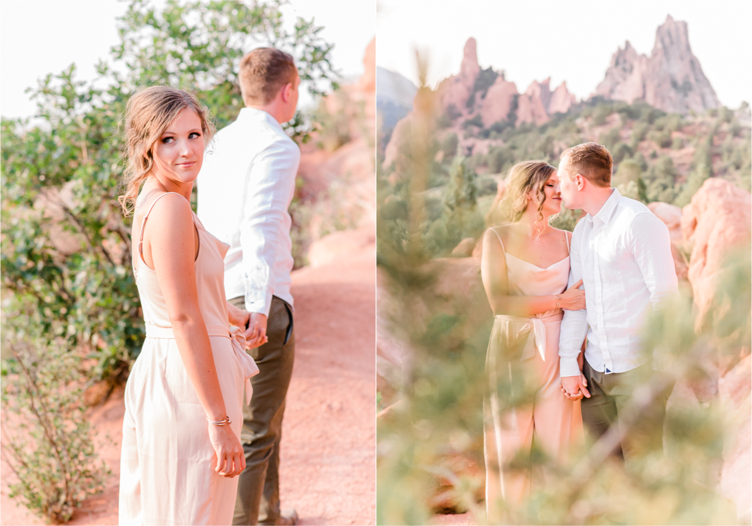 Sunset Engagement at Garden of the Gods in Colorado Springs | Britni Girard Photography | Wedding Photo Video Team | Destination Weddings and Engagements