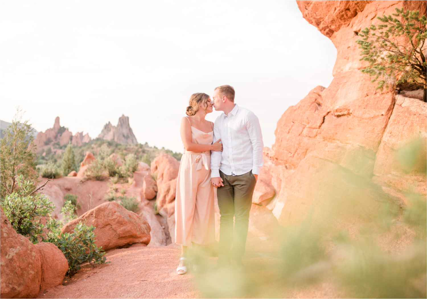 Sunset Engagement at Garden of the Gods in Colorado Springs | Britni Girard Photography | Wedding Photo Video Team | Destination Weddings and Engagements