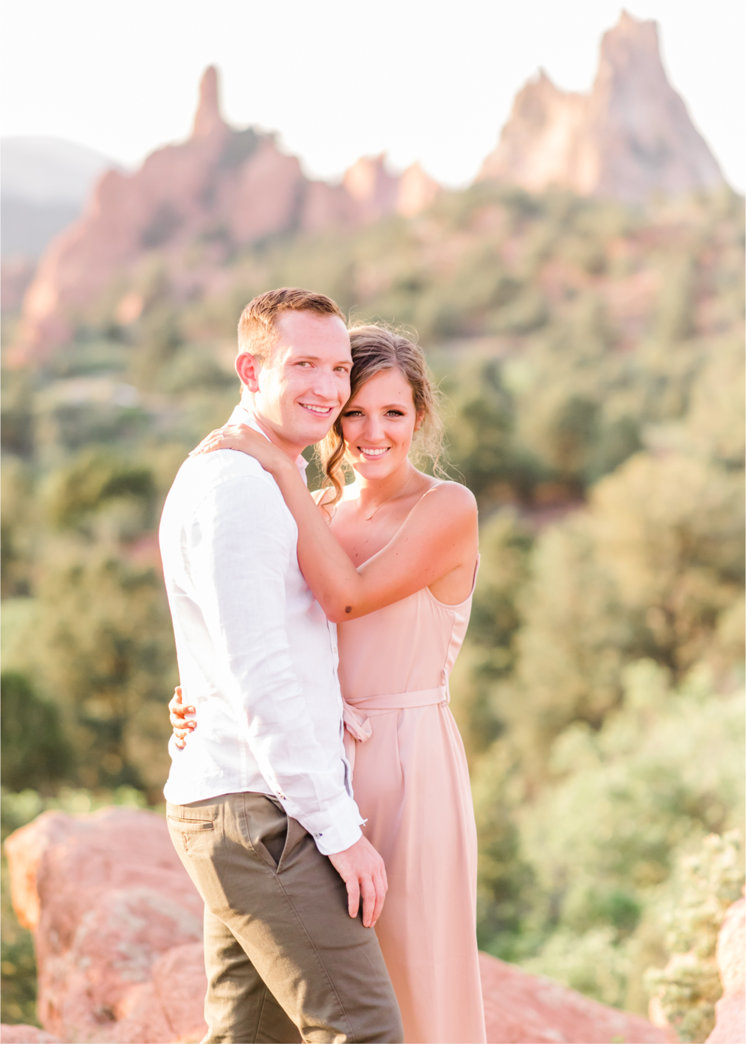 Sunset Engagement at Garden of the Gods in Colorado Springs | Britni Girard Photography | Wedding Photo Video Team | Destination Weddings and Engagements