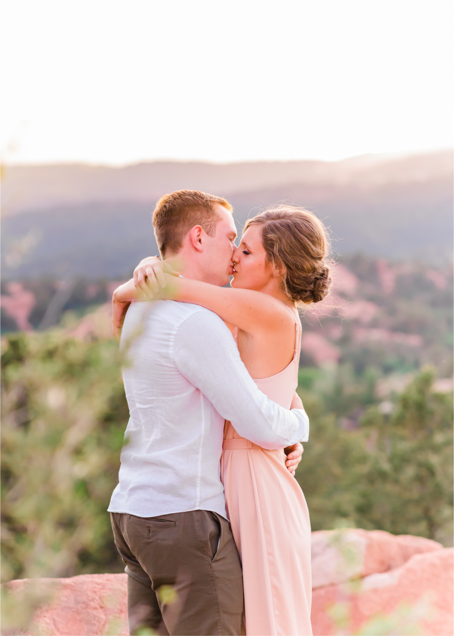 Sunset Engagement at Garden of the Gods in Colorado Springs | Britni Girard Photography | Wedding Photo Video Team | Destination Weddings and Engagements