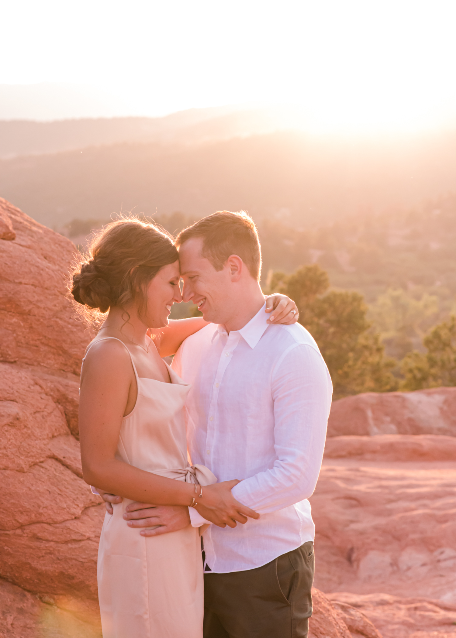 Sunset Engagement at Garden of the Gods in Colorado Springs | Britni Girard Photography | Wedding Photo Video Team | Destination Weddings and Engagements