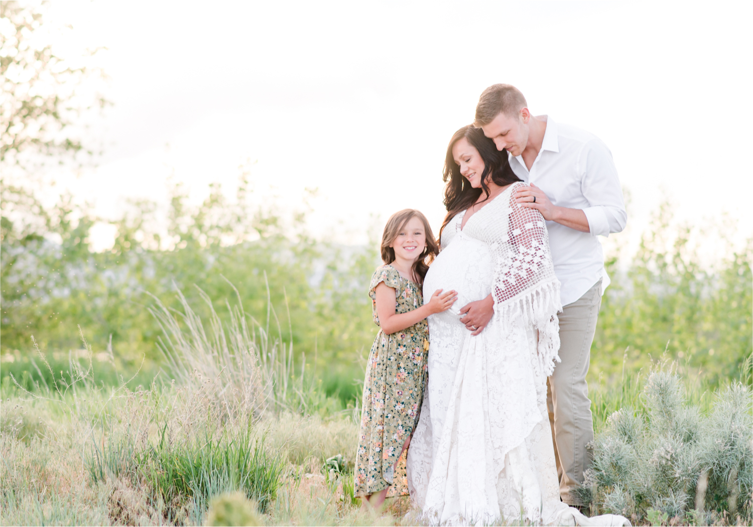 Spring Maternity Session in Loveland Colorado | Britni Girard Photography | Romantic Boho Inspired Maternity Session with Reclamation Dress at River's Edge | Colorado Wedding and Lifestyle Photographer