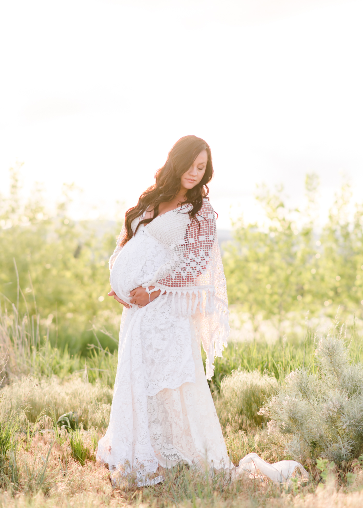Spring Maternity Session in Loveland Colorado | Britni Girard Photography | Romantic Boho Inspired Maternity Session with Reclamation Dress at River's Edge | Colorado Wedding and Lifestyle Photographer