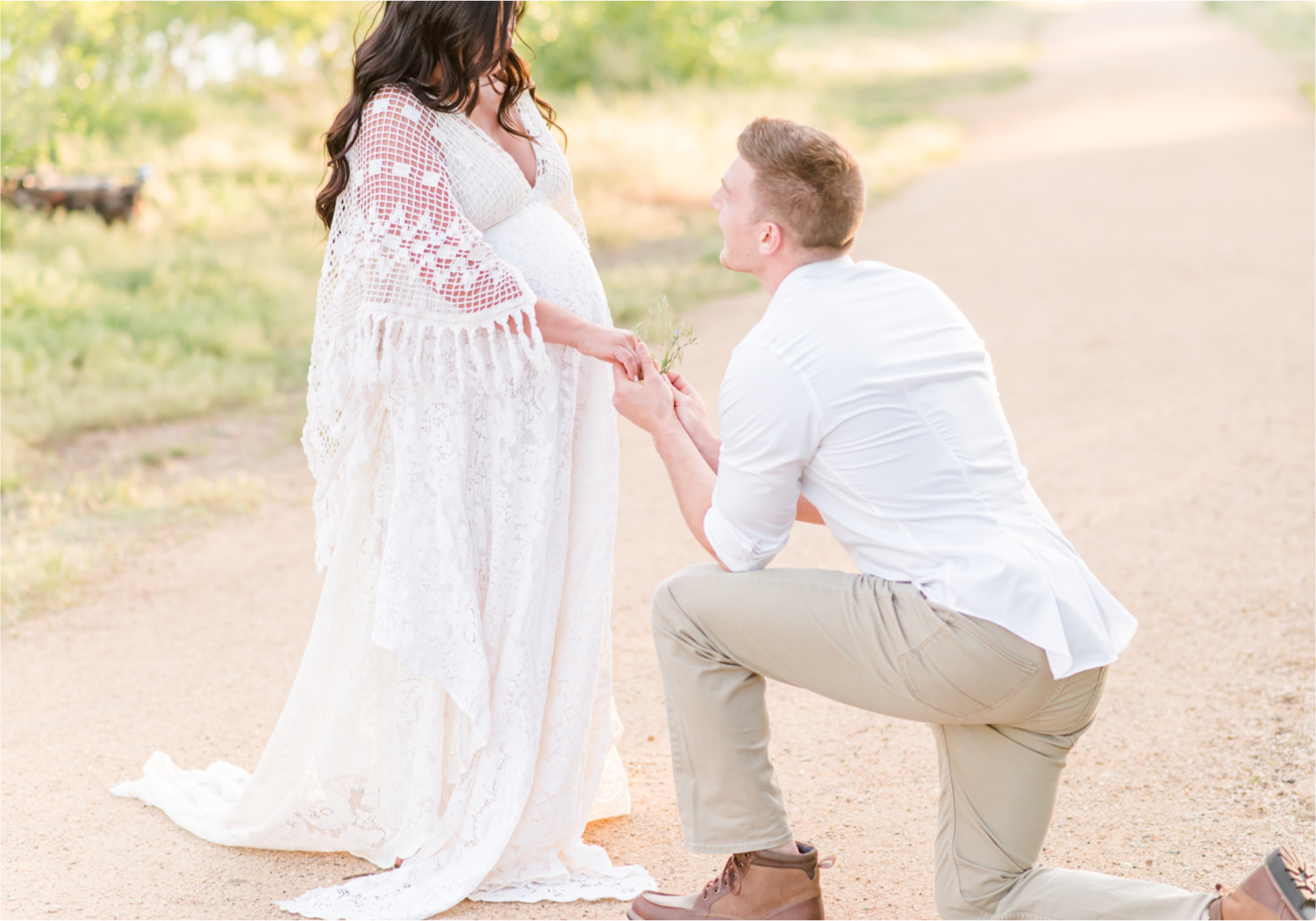 Spring Maternity Session in Loveland Colorado | Britni Girard Photography | Romantic Boho Inspired Maternity Session with Reclamation Dress at River's Edge | Colorado Wedding and Lifestyle Photographer