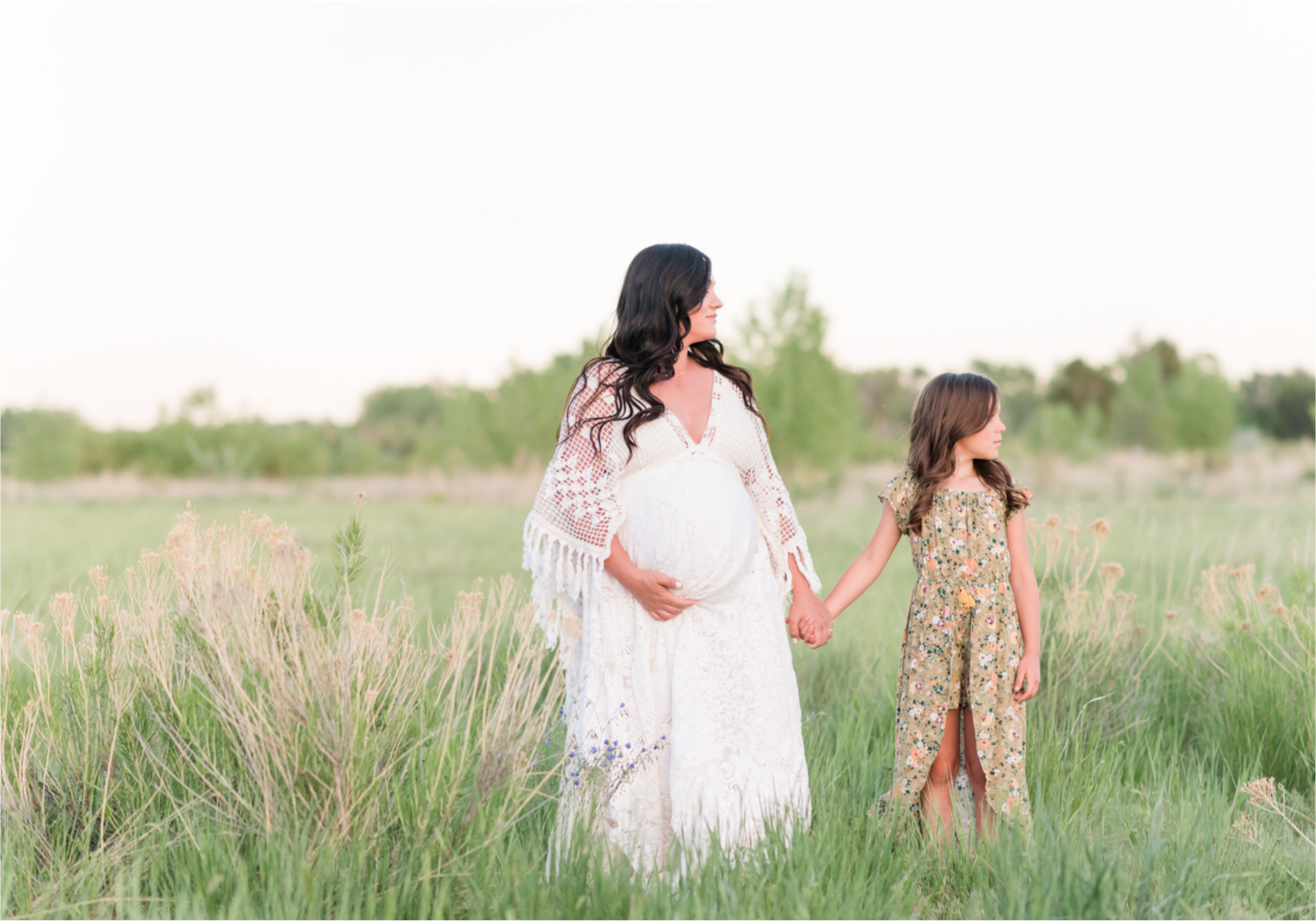 Spring Maternity Session in Loveland Colorado | Britni Girard Photography | Romantic Boho Inspired Maternity Session with Reclamation Dress at River's Edge | Colorado Wedding and Lifestyle Photographer