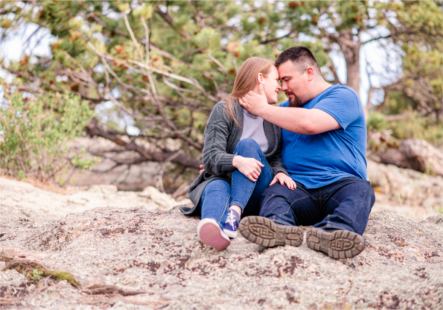 Estes Park Summer Engagement | Britni Girard Photography | Colorado Wedding Photography and Videography Team | Adventures along trails overlooking the mountains, followed by a romantic stroll in downtown Estes Park and Bond Park