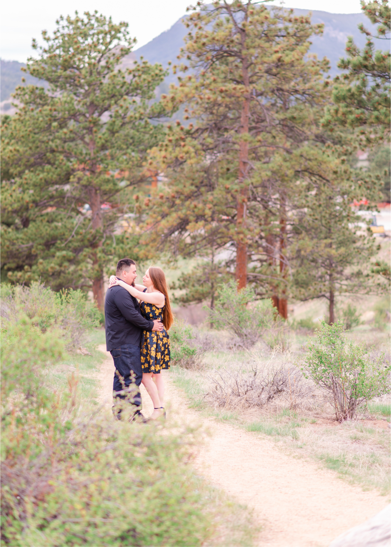 Estes Park Summer Engagement | Britni Girard Photography | Colorado Wedding Photography and Videography Team | Adventures along trails overlooking the mountains, followed by a romantic stroll in downtown Estes Park and Bond Park