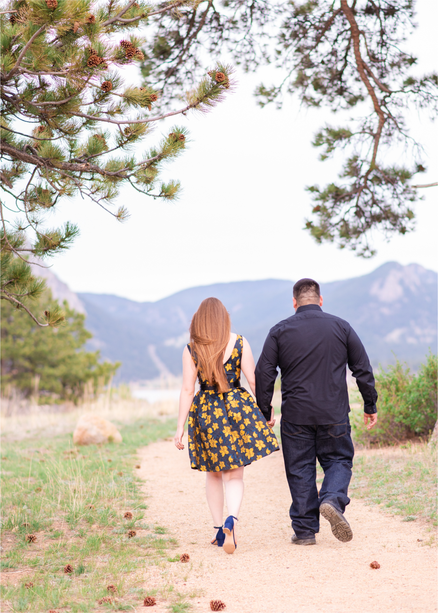 Estes Park Summer Engagement | Britni Girard Photography | Colorado Wedding Photography and Videography Team | Adventures along trails overlooking the mountains, followed by a romantic stroll in downtown Estes Park and Bond Park