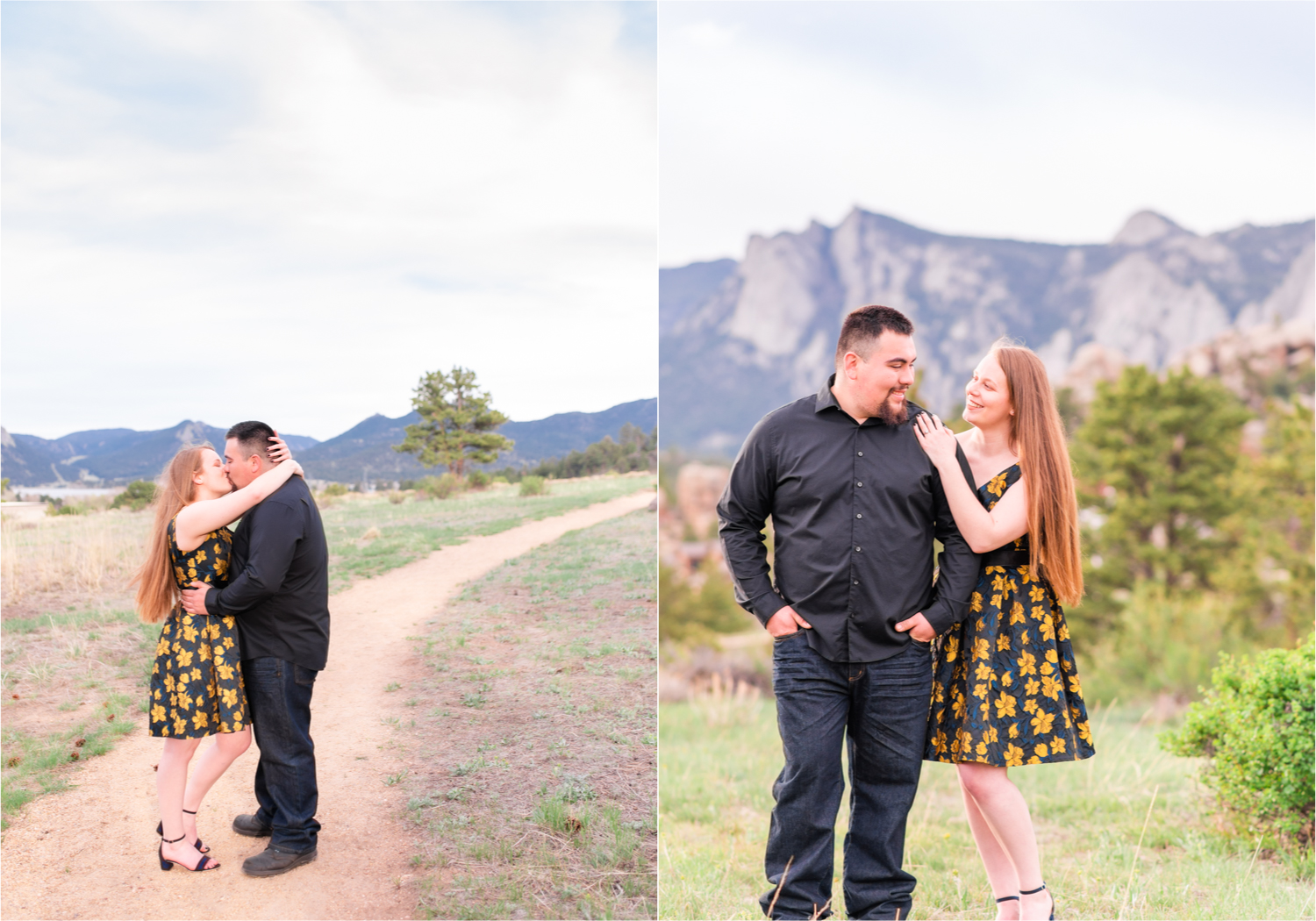 Estes Park Summer Engagement | Britni Girard Photography | Colorado Wedding Photography and Videography Team | Adventures along trails overlooking the mountains, followed by a romantic stroll in downtown Estes Park and Bond Park