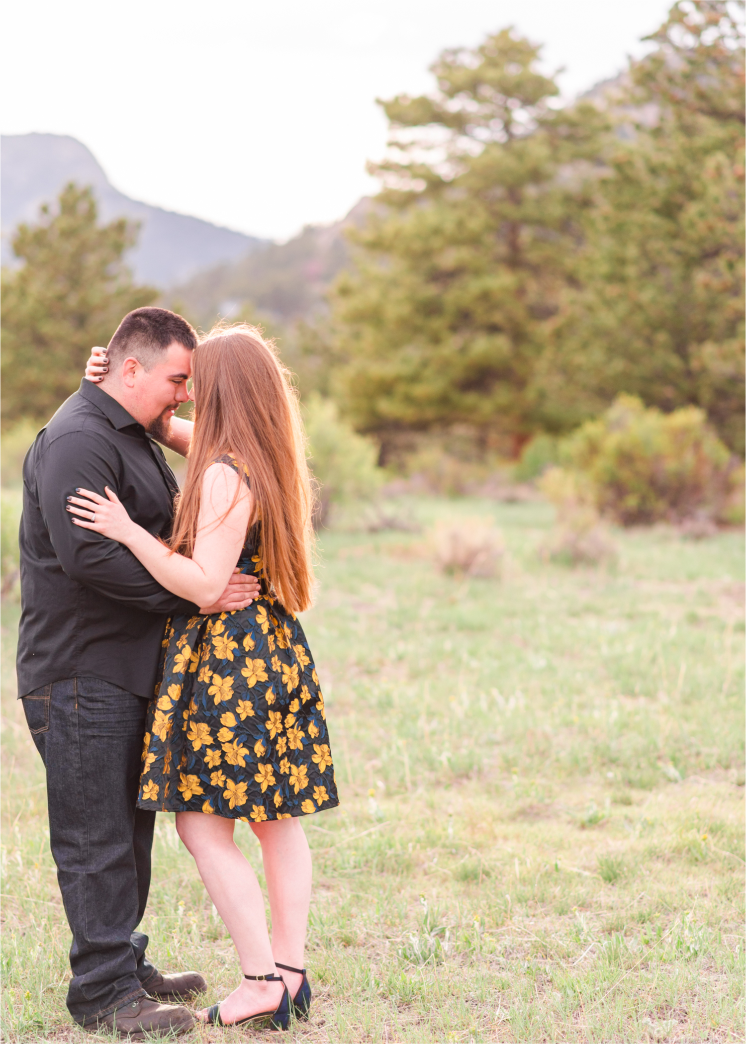 Estes Park Summer Engagement | Britni Girard Photography | Colorado Wedding Photography and Videography Team | Adventures along trails overlooking the mountains, followed by a romantic stroll in downtown Estes Park and Bond Park