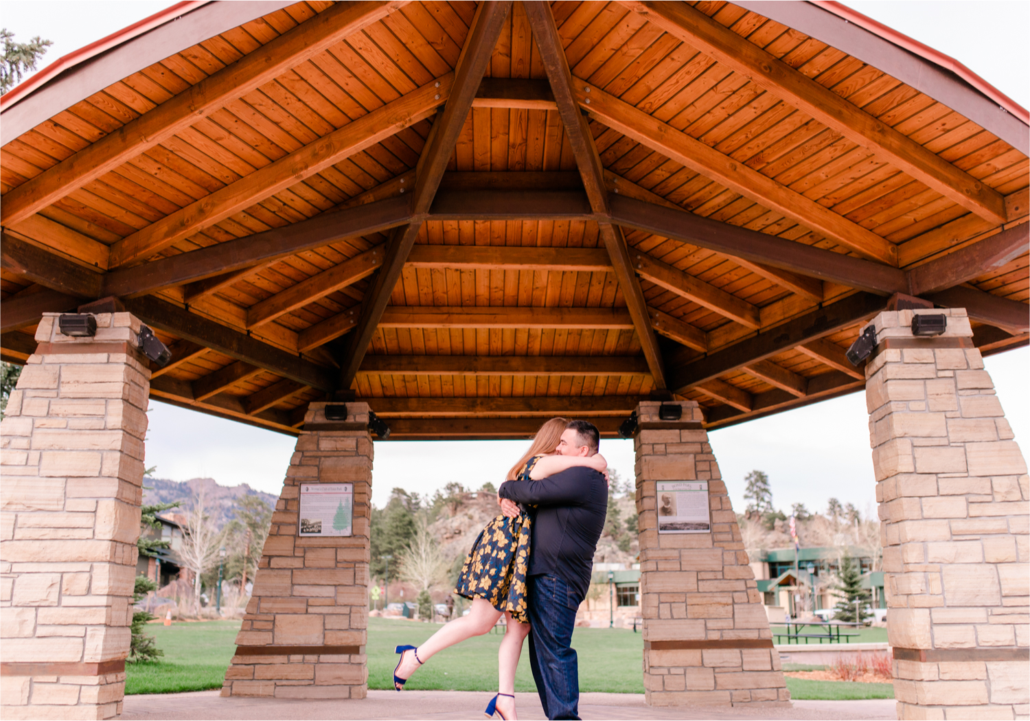 Estes Park Summer Engagement | Britni Girard Photography | Colorado Wedding Photography and Videography Team | Adventures along trails overlooking the mountains, followed by a romantic stroll in downtown Estes Park and Bond Park