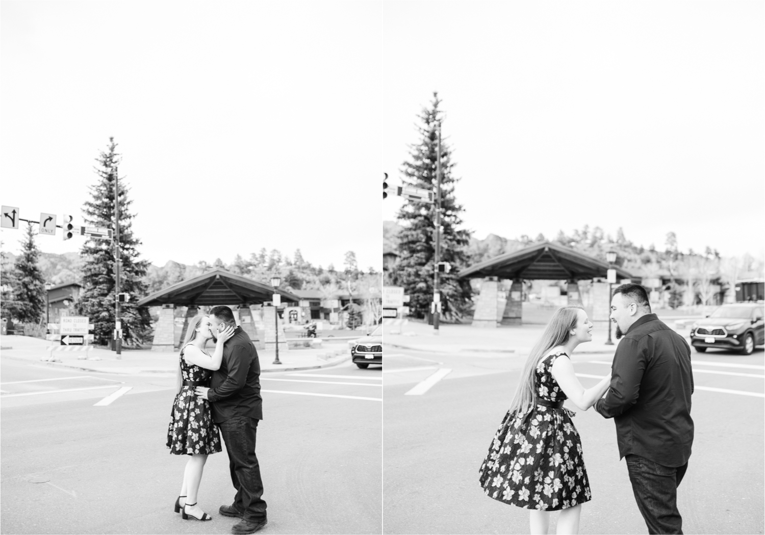 Estes Park Summer Engagement | Britni Girard Photography | Colorado Wedding Photography and Videography Team | Adventures along trails overlooking the mountains, followed by a romantic stroll in downtown Estes Park and Bond Park