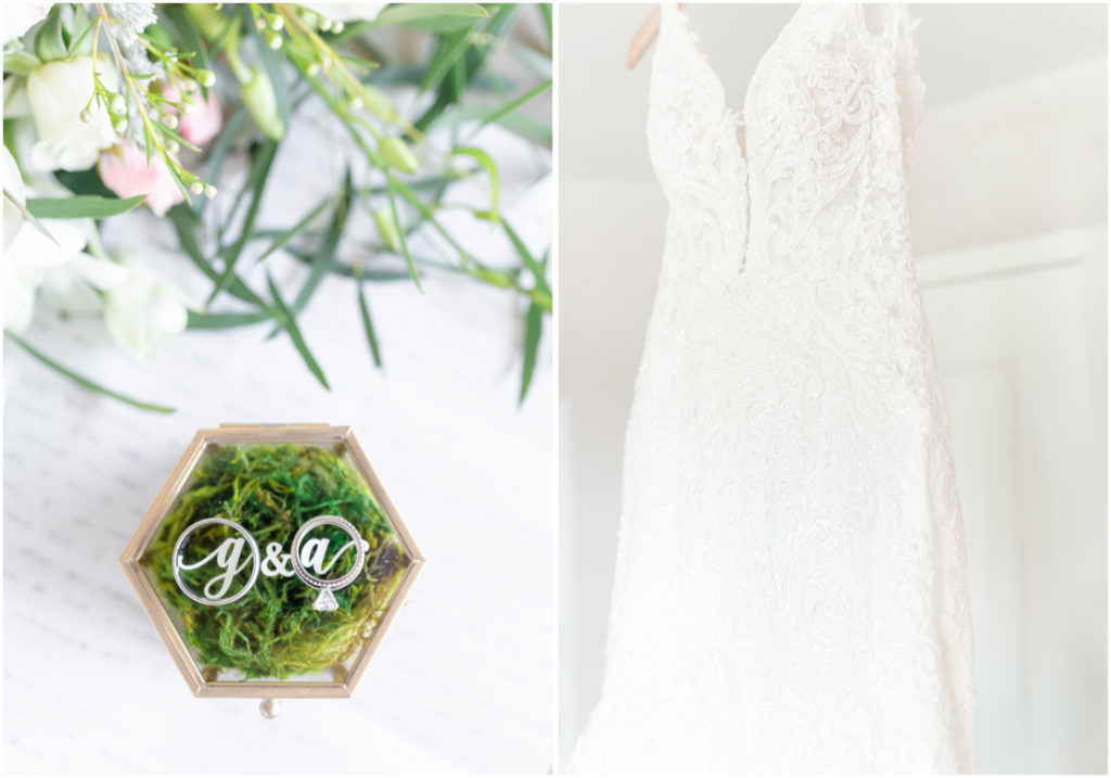 Elegant wedding on the chipping green at Cheyenne Mountain Resort | Britni Girard Photography | Colorado Wedding Photo and Video Team | Bride and Groom | Flowers by A Wildflower Florist | Hair and Makeup by The Day on Location Beauty | Dress from Brickhouse Bridal in Houston | Groom Attire from Generation Tux