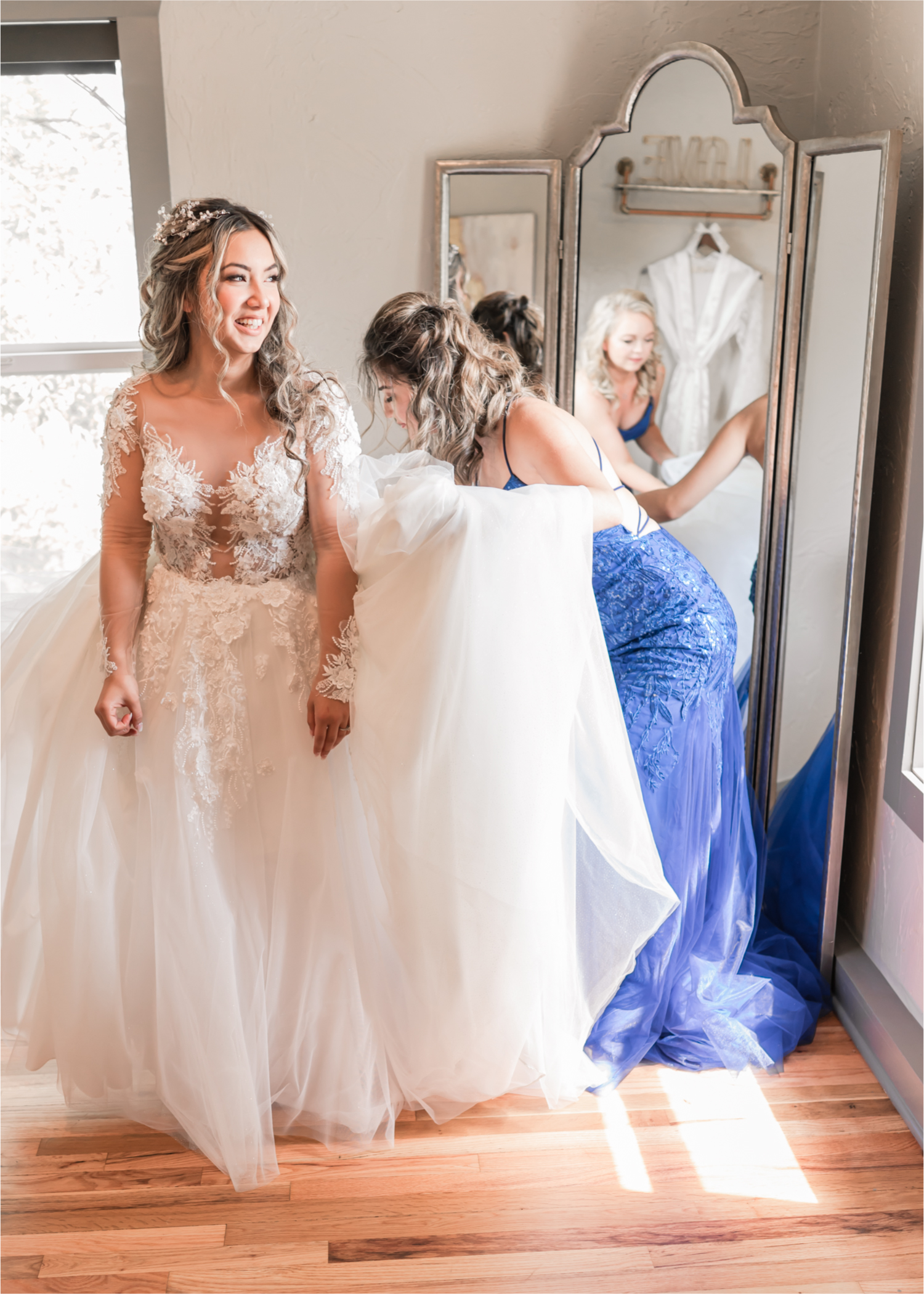 Romantic and Rustic Wedding at The Mill in Windsor | Britni Girard Photography | Colorado based wedding photography and videography team | Bride Portraits | Bride's Dress from Madeira Wedding in Kiev Ukraine | Bridal House at The Mill 
