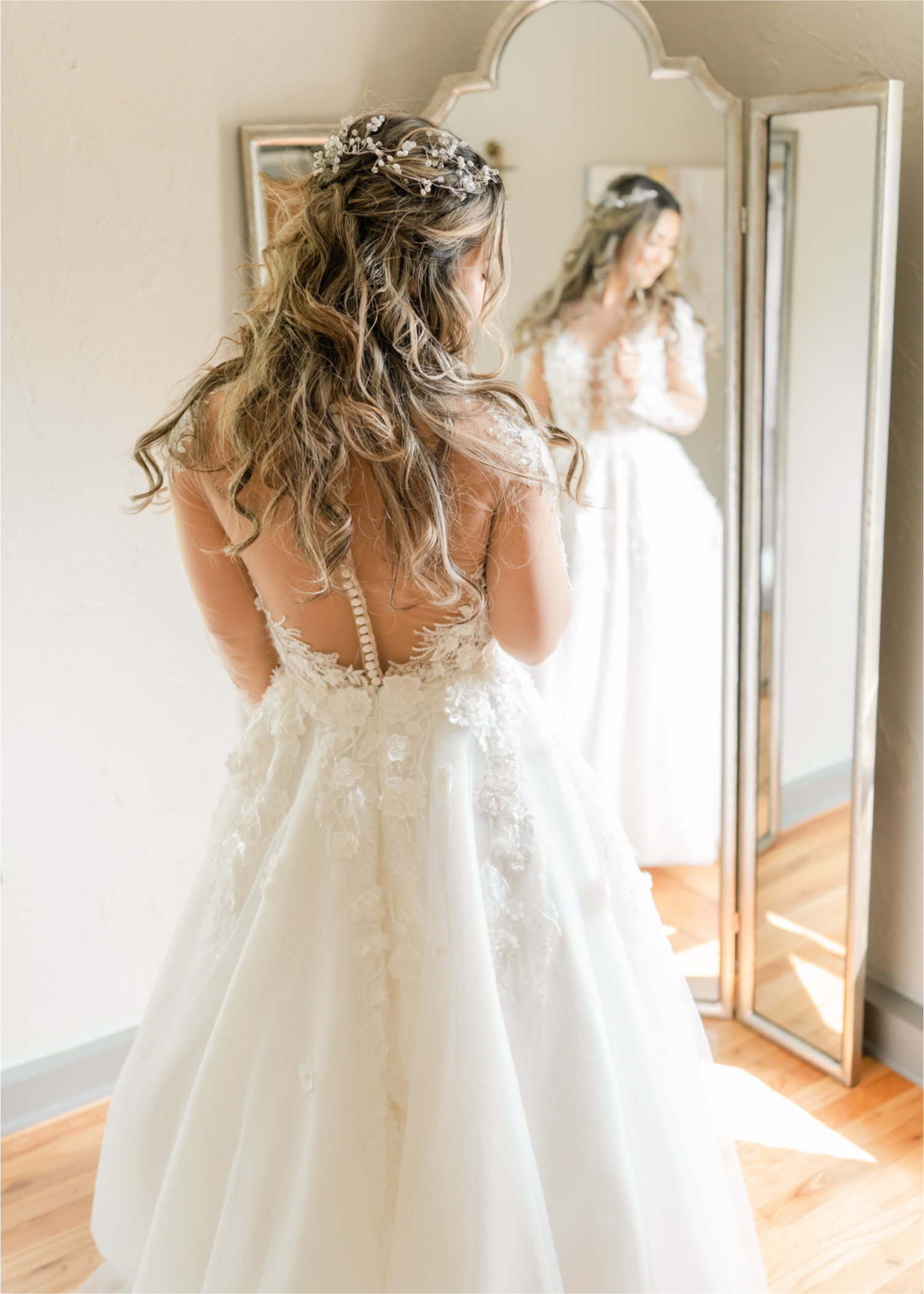 Romantic and Rustic Wedding at The Mill in Windsor | Britni Girard Photography | Colorado based wedding photography and videography team | Bride Portraits | Bride's Dress from Madeira Wedding in Kiev Ukraine | Bridal House at The Mill 