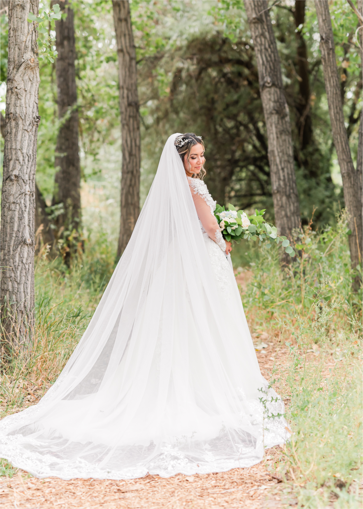 Romantic and Rustic Wedding at The Mill in Windsor | Britni Girard Photography | Colorado based wedding photography and videography team | Bride Portraits | Bride's Dress from Madeira Wedding in Kiev Ukraine | Portraits at Eastman Park