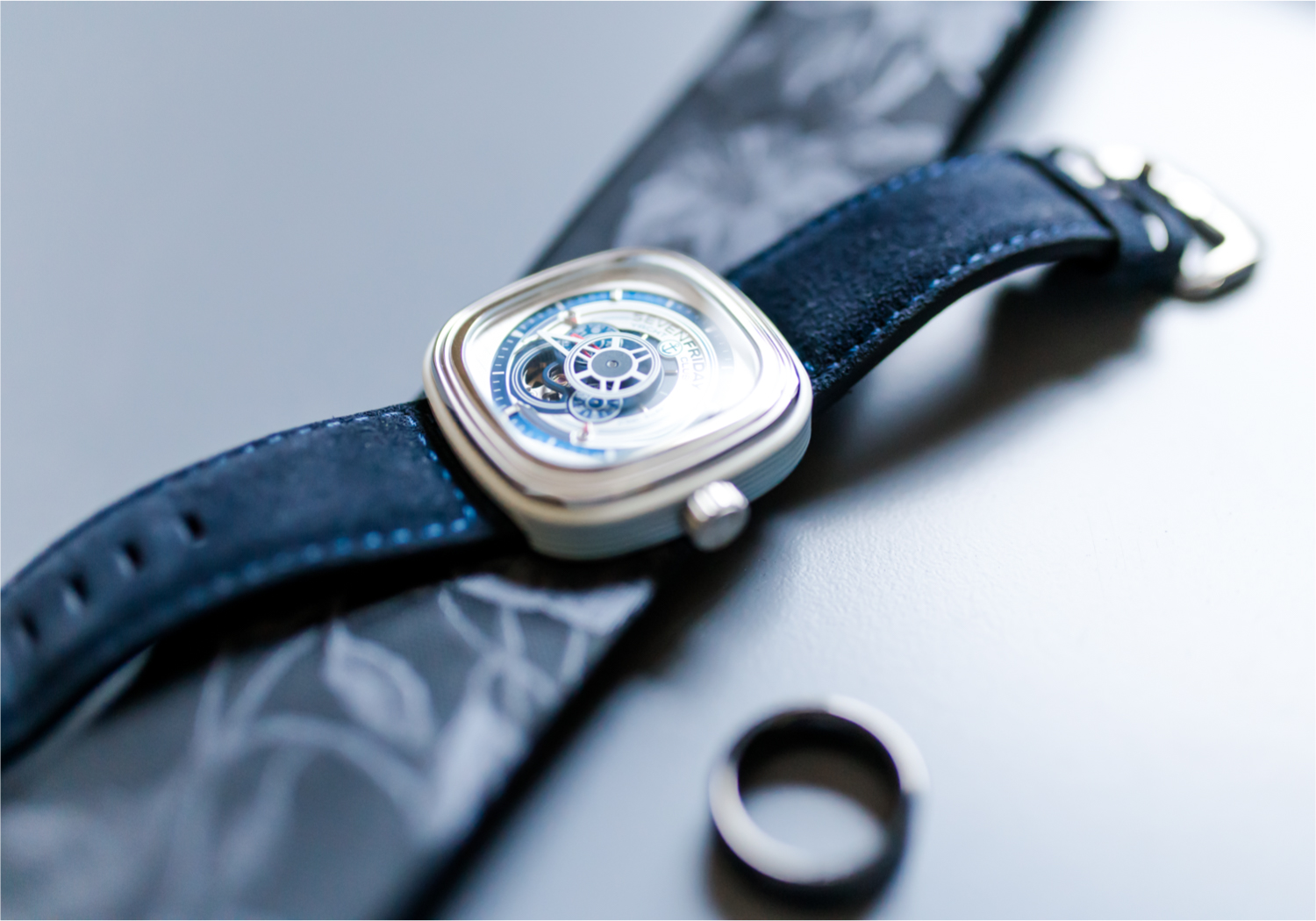 Romantic and Rustic Wedding at The Mill in Windsor | Britni Girard Photography | Colorado based wedding photography and videography team | Groom portraits | Royal Blue and White Wedding | Groomsmen attire from Express | Groom Details