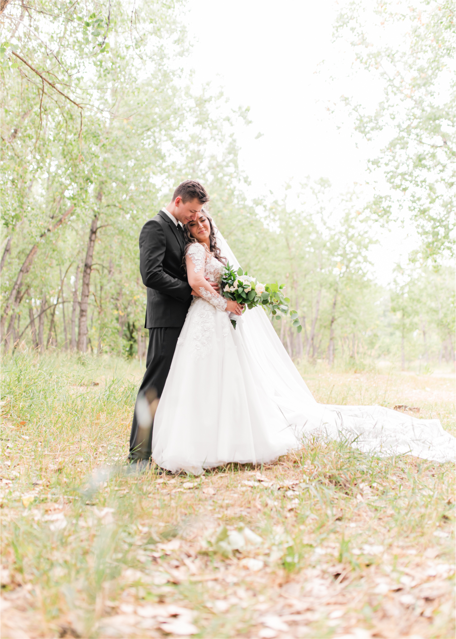 Romantic and Rustic Wedding at The Mill in Windsor | Britni Girard Photography | Colorado based wedding photography and videography team | Bride and Groom Portraits