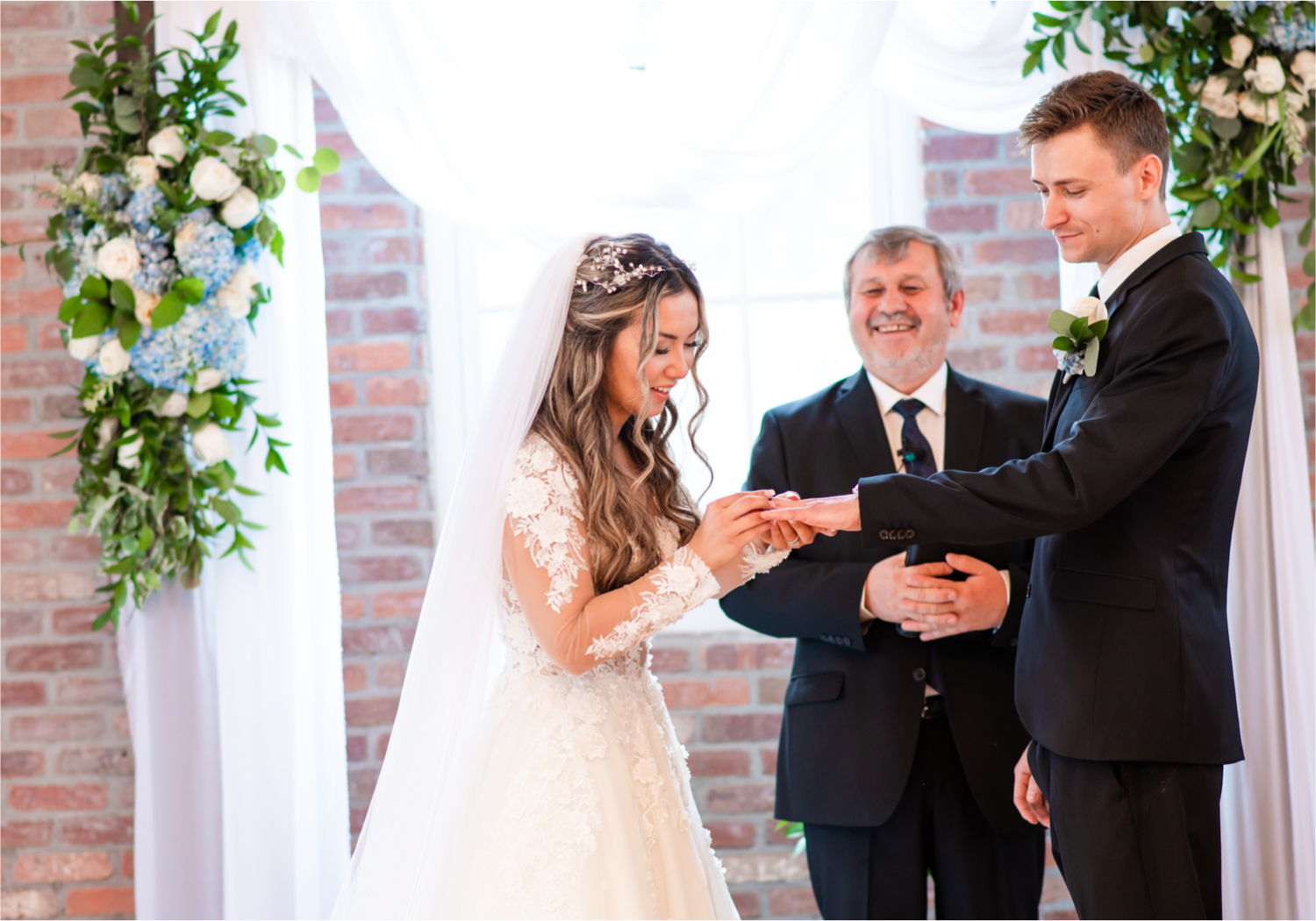 Romantic and Rustic Wedding at The Mill in Windsor | Britni Girard Photography | Colorado based wedding photography and videography team | Ring Exchange
