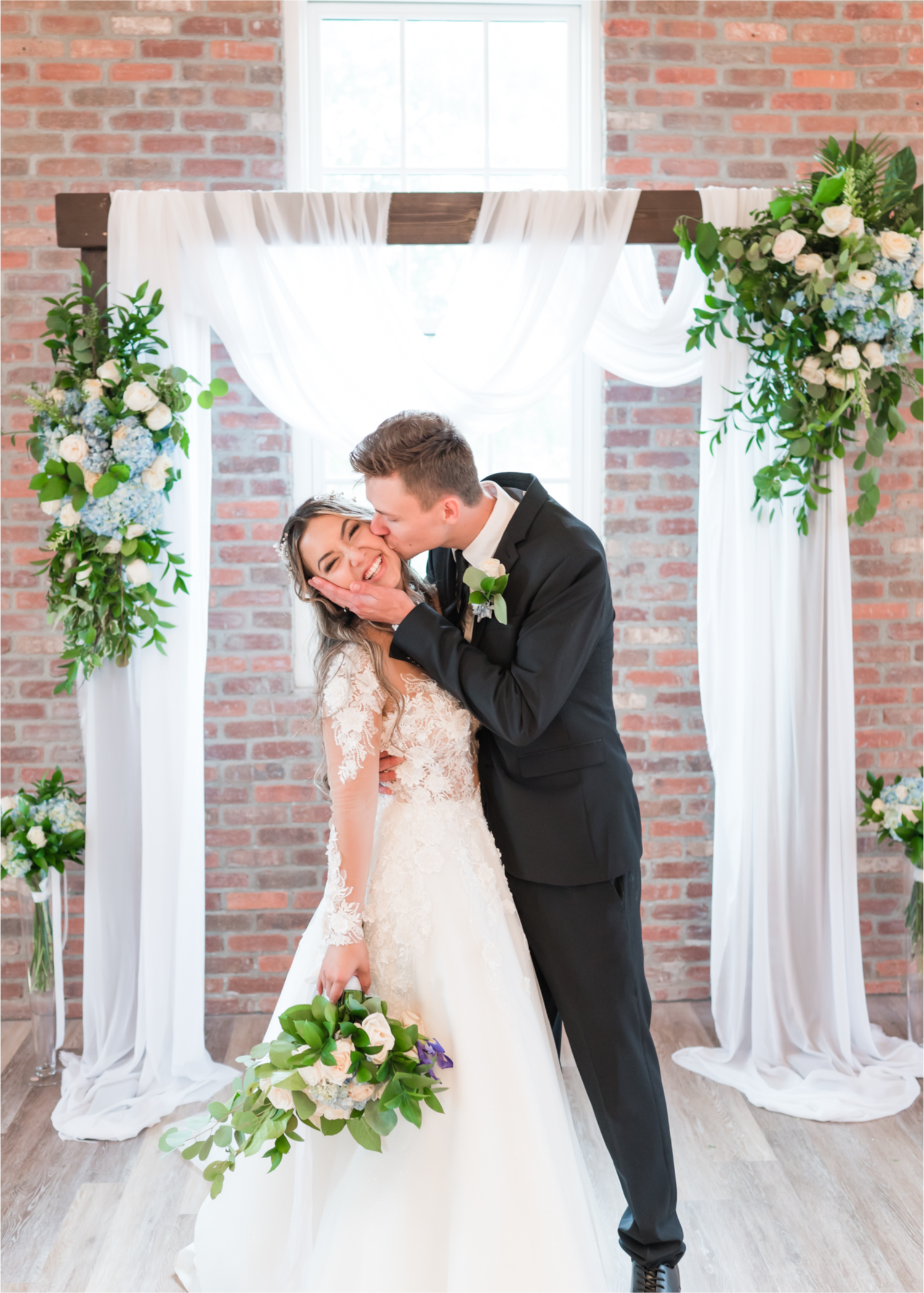Romantic and Rustic Wedding at The Mill in Windsor | Britni Girard Photography | Colorado based wedding photography and videography team | Bride and groom just married portraits