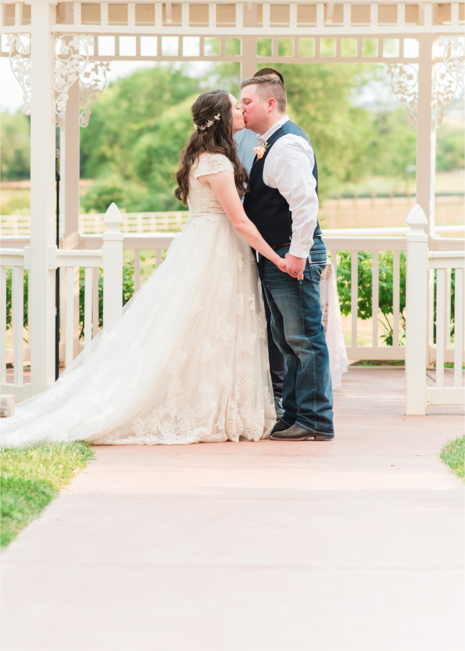 Summer Ellis Ranch Wedding in Loveland Colorado | Britni Girard Photography | Wedding Photo and Video Team | Gazebo Ceremony on Rustic Colorado Ranch