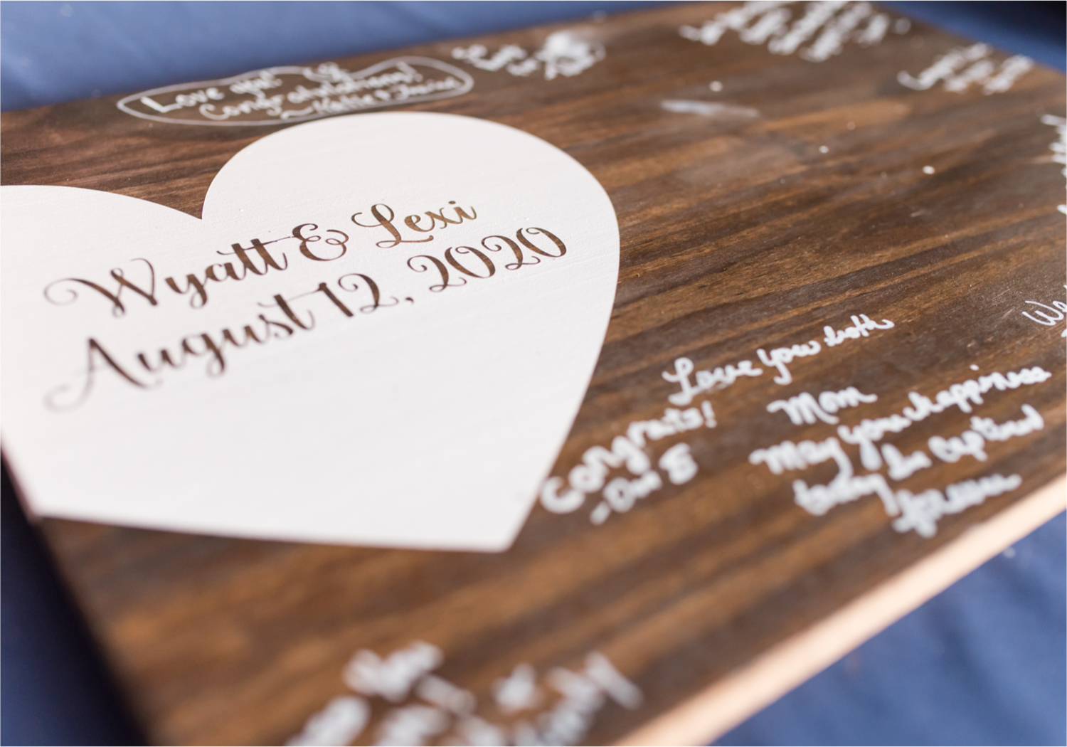 Summer Ellis Ranch Wedding in Loveland Colorado | Britni Girard Photography | Wedding Photo and Video Team | Wood Block Guest Book