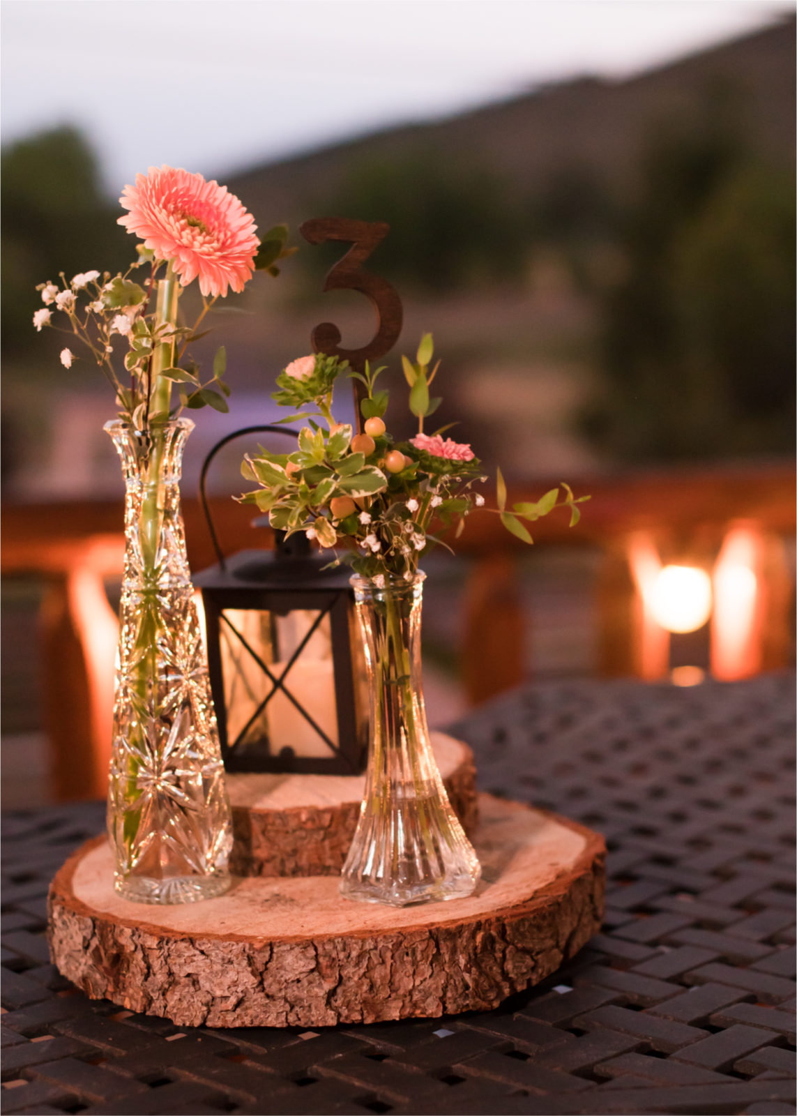 Summer Ellis Ranch Wedding in Loveland Colorado | Britni Girard Photography | Wedding Photo and Video Team | Rustic Centerpiece