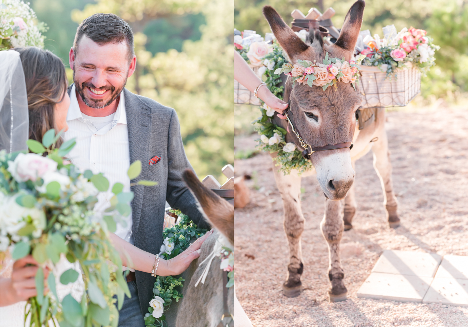 Autumn mountain wedding in Florence Colorado | Britni Girard Photography | Colorado Wedding Photo and Video Team | Mountainside Cabin for intimate wedding with rustic farm-tables and romantic details | Wedding Colors White, Dusty Rose and Sage | Catering by The Picnic Basket | Florals by Skyway Creations | Rocky Mountain Beverage Burro
