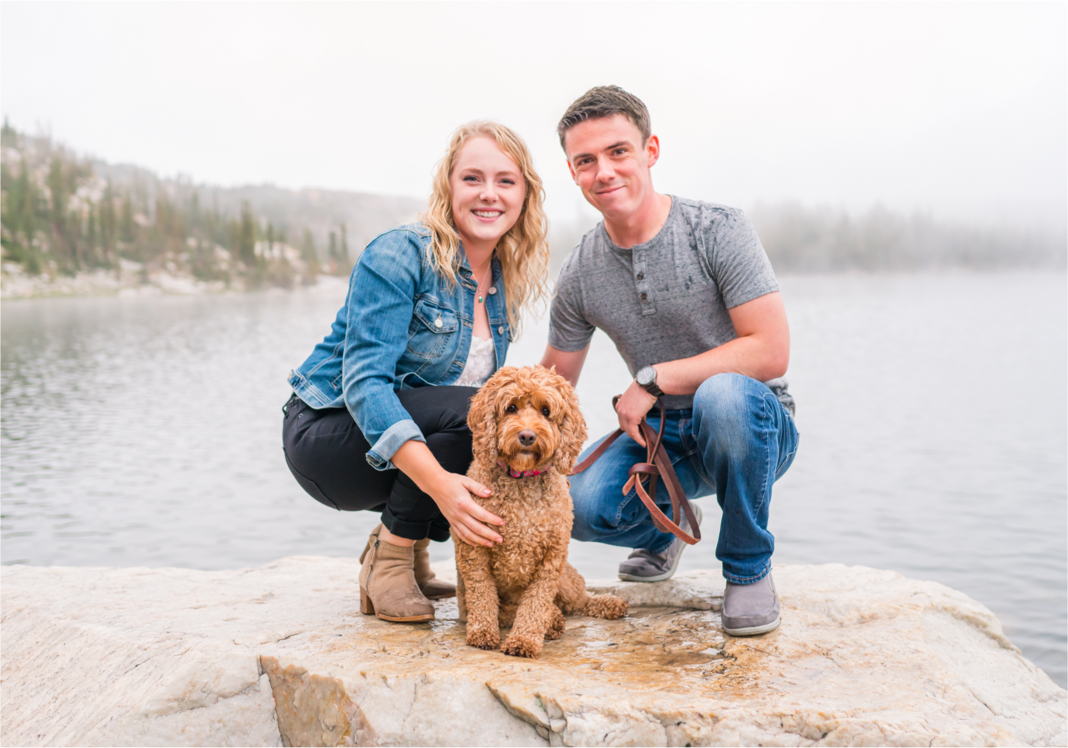 Rainy Summer Engagement at Mirror Lake in Medicine Bow National Park | Britni Girard Photography | Colorado Wedding Photographer and Videographer | Husband Wife photography team | Mountain Engagement