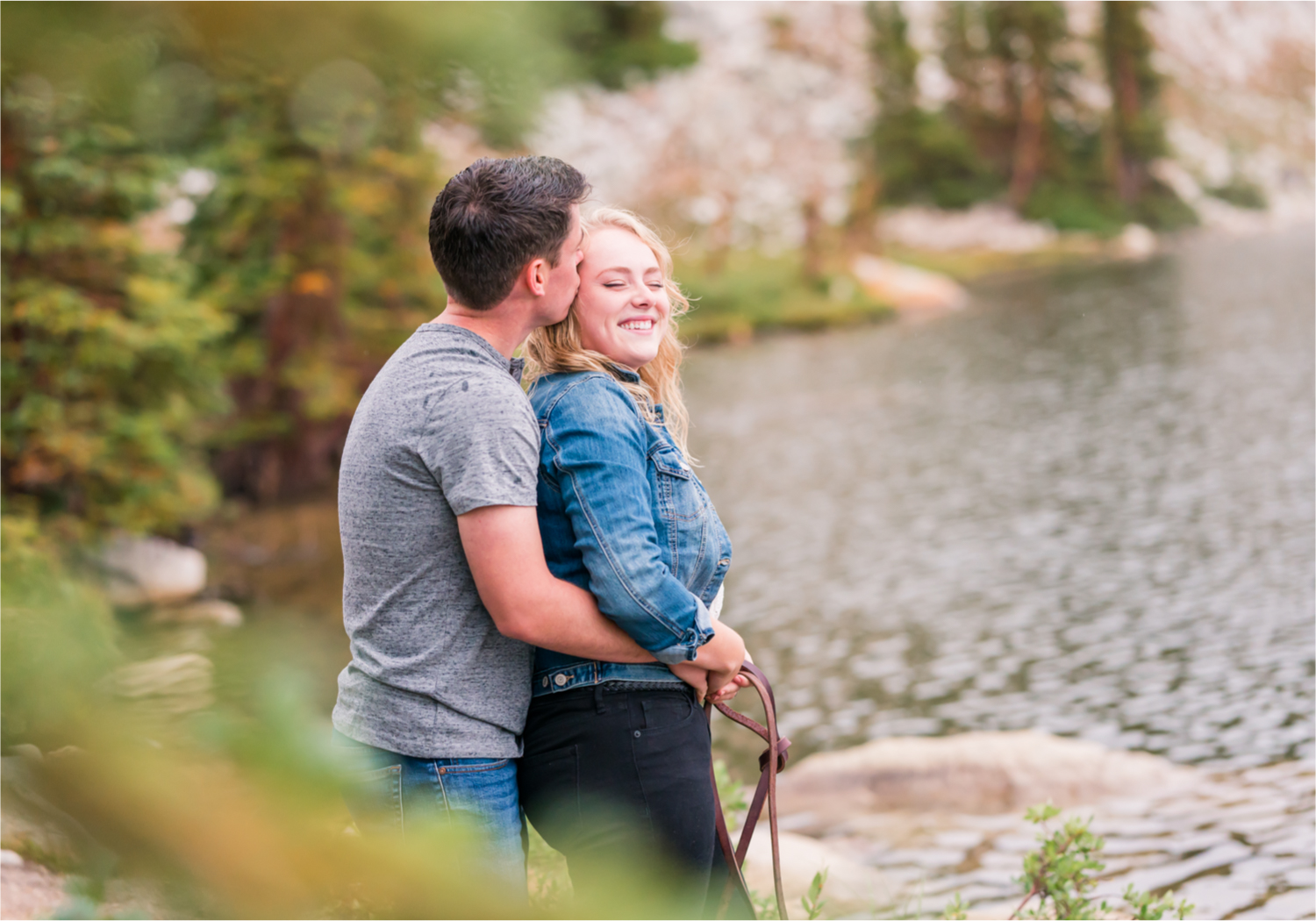 Rainy Summer Engagement at Mirror Lake in Medicine Bow National Park | Britni Girard Photography | Colorado Wedding Photographer and Videographer | Husband Wife photography team | Mountain Engagement