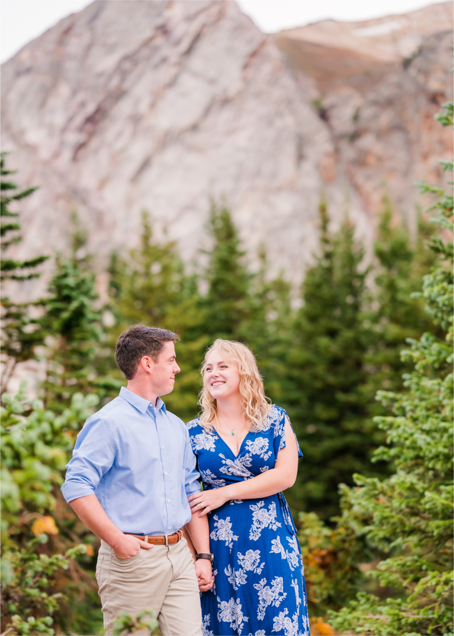 Rainy Summer Engagement at Mirror Lake in Medicine Bow National Park | Britni Girard Photography | Colorado Wedding Photographer and Videographer | Husband Wife photography team | Mountain Engagement