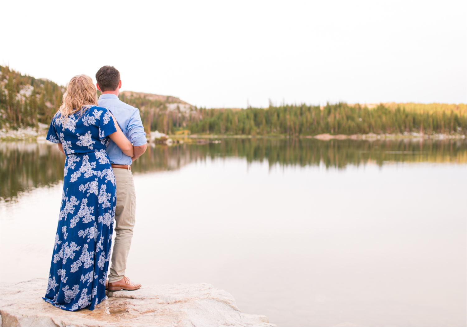 Rainy Summer Engagement at Mirror Lake in Medicine Bow National Park | Britni Girard Photography | Colorado Wedding Photographer and Videographer | Husband Wife photography team | Mountain Engagement