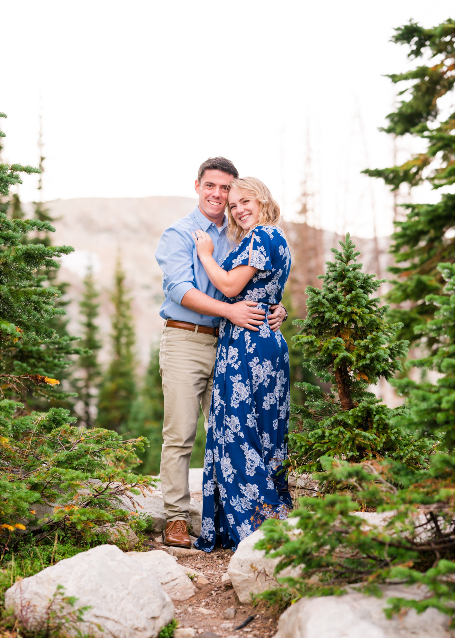 Rainy Summer Engagement at Mirror Lake in Medicine Bow National Park | Britni Girard Photography | Colorado Wedding Photographer and Videographer | Husband Wife photography team | Mountain Engagement